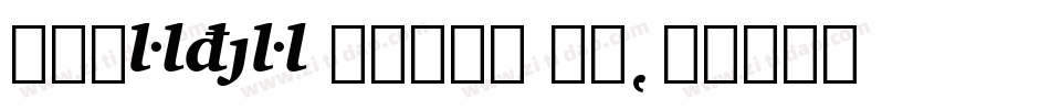 Charter Black BT字体转换